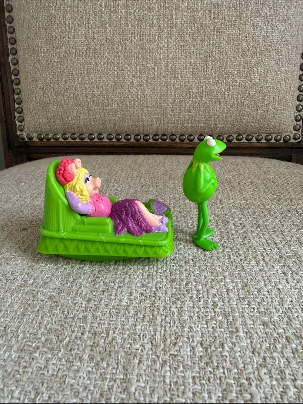 Muppets vintage collectible toys Miss Piggy and Kermit the Frog 1990s - Picture 4 of 5